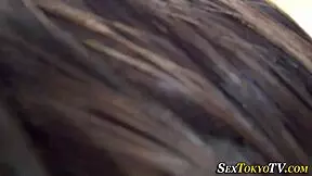 hairy petite asian babe rubs small tits in school uniform