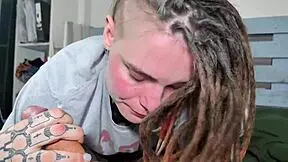 her curvy body begs for prone bone blowjob doggy with big cock tattooed stud