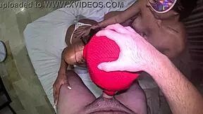 Two Petite Baddies Worship Huge Cock In Wild 3some Deepthroat