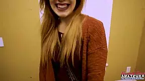 charming ginger keaton masturbates pussy then sucks to swallow cum