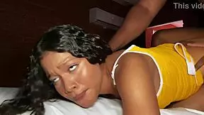 petite homemade couple dives into rough bedroom action