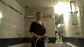 Flora you sucking Johny's cock in sauna?