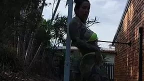 Melody Radford leaks micro bikini twerk pole dance tease