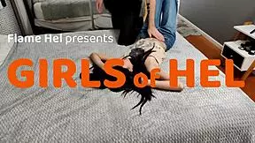 how does cute stepdaughter's tight shaved pussy take huge interracial cumshot so well?