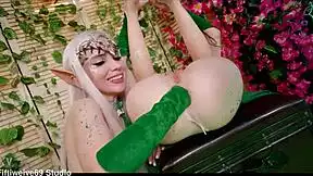 hot elf girls bend over stretching huge assholes with monster dildos fisting gaping quickie