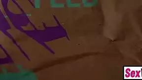 big ass latina stepsis gets stepbro to clean up after their fun session