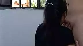 Fucking Horny Latina Babysitter With Big Tits And Ass While She Watches For Wife!