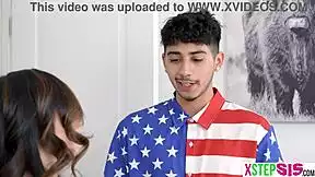 my korean stepsis and i celebrated 4th of july with hardcore taboo ass fucking sex all day long