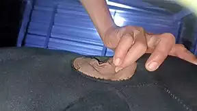 Amateur goddess spreads pink pussy wide for double vag and triple anal moaning wet