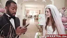 sexy bride aften opal bangs husbands black friends gangbang style at wedding 🎉🍆💦