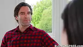 does private tutor choke on teen student's deepthroat gagging face fuck with big cock?