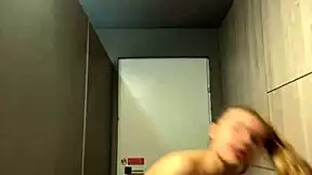 blonde seductress gives extreme public deepthroat slobbering on huge cock