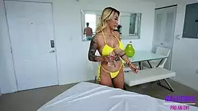 victoria's bikini massage turns into busty asian milf victoria liu getting fucked hard