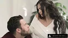 husband sneaks in to bang busty wife rachael cavalli after mistress fuck!