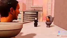 skibidi toilet fun with 18-19yo duo