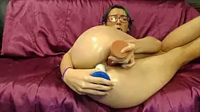 oiled milf teen double penetration anal masturbation with toys dildo gaping squirting orgasms