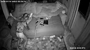 Hey 😏 stepdaughter gropes stepdad's cock till hard then rides bareback to cum 💦🔥