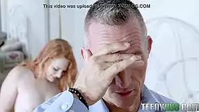 you gotta see lucy foxx's ginger hairy bush get ridden hard in the wildest milf teen taboo action