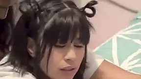 this tasty brunette latina milf moans loud bouncing on boyfriend's cock in homemade action