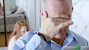 you gotta see lucy foxx's ginger hairy bush get ridden hard in the wildest milf teen taboo action