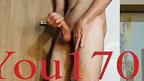 this muscular teen bodybuilder strokes his monster cock till he explodes in solo bliss