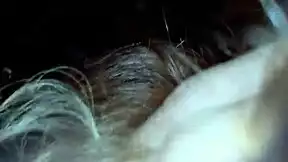 skinny blonde deepthroats chokes gags on cock publicly in woods