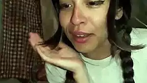 i can't stop watching this sexy petite latina small titted bonneyuwu masturbating solo in panties bra in stepdad's garage 😩🔥