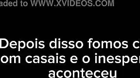 hot redhead babe sucks fat cock and fucks in swingers cabin sheer red