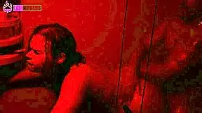 big black cock slams curvy latina's big ass in interracial rough assfucking bath scene