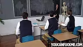 Italian Teacher Valentina Nappi Fucks Students Nick Strokes Joshua Rivers