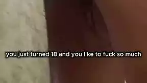 that 18 year old latina cutie gets roughed up doggystyle till cum drips on her pretty pussy