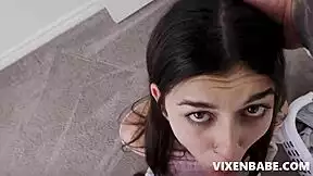 stepdad, punish this nasty panty whore with face fuck and creampie?
