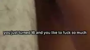 that 18 year old latina cutie gets roughed up doggystyle till cum drips on her pretty pussy