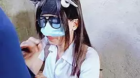 oh man i slobbered sloppy on that construction workers huge cock pinay college teen mouth feels so good