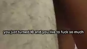 that 18 year old latina cutie gets roughed up doggystyle till cum drips on her pretty pussy