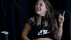 uhh damn check out this naughty interview packed with slutty fun from damiana flower with that horny granny on porn cast brazil part 3 sheer red lingerie