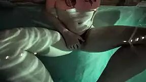 hey wanna watch me finger my tits to a late night pool orgasm