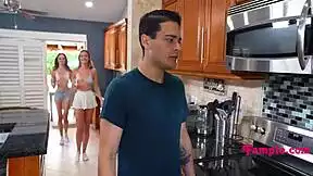 hey, check out this teen stepsis and her slutty friend in tiny bikinis...