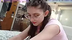 check out this cute latina teen in lingerie getting her perfect ass fucked to facial cumshot