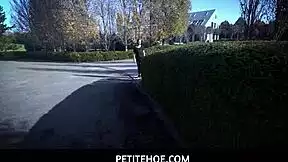 petite 18+ busty blonde roxy risingstar teased and bullied by big vince karter on her walk home