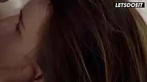 Skinny teen Adelle Unicorn enjoys sensual home encounter with partner