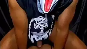 Neighbor's Long Dick Fills Latina Wife's Fat Ass With Milk!