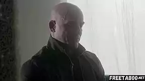 Overprotective stepdad derrick pierce punishes 18yo coco lovelock deepthroat spanking!