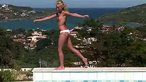 Chubby german amateur gives hd pov blowjob anal and facial creampie