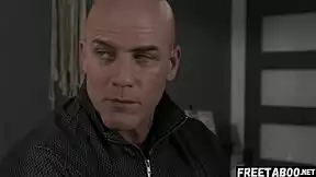 Overprotective stepdad derrick pierce punishes 18yo coco lovelock deepthroat spanking!