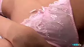 Why did this sexy asian bow before her old man toys her big clit cunt deep?