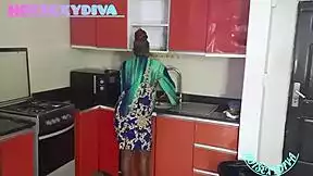 Horny Young Couple Fucks Doggystyle in Kitchen with Squirting Orgasms