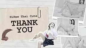 Thai Student Ninew Gets Creampie in Cute Pussy Pound