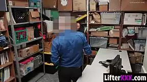 Officer rips clothes and pounds tight Asian pussy doggystyle