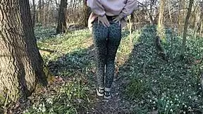 wanna see this red bitch slurp my cock deep in the woods while hubby's away?